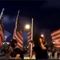 Protesters in Hong Kong Waving the American Flag