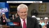 Newt Gingrich vs Chris Matthews