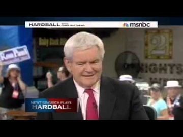 Newt Gingrich vs Chris Matthews