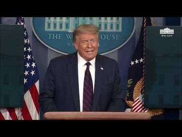 President Trump Holds a Press Briefing