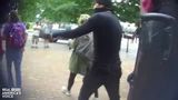 ANTIFA threatens Navy Veteran and smashes woman's cell phone