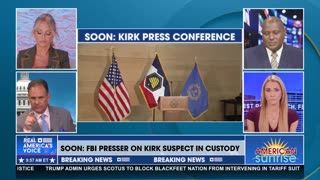 AWAITING FBI PRESS CONFERENCE ON ALLEGED CHARLIE KIRK MURDER SUSPECT