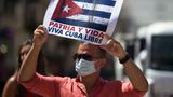 Washington protesters rally at Cuban embassy against the dictatorship, say Biden supports communism