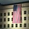September 11 Marked with Flag Unfurling from Pentagon