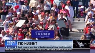 TED NUGENT PERFORMS THE STAR SPANGLED BANNER AT WACO, TX TRUMP RALLY