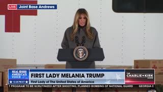 FIRST LADY DELIVERS CHRISTMAS CARE PACKAGES TO MILITARY FAMILIES