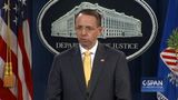 Deputy Attorney General Rosenstein: âThe indictment charges 13 Russian nationalsâŠâ (C-SPAN)