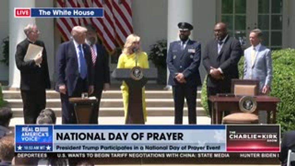 UNDER PRESIDENT TRUMP "FAITH HAS NOT BEEN PUSHED ASIDE"