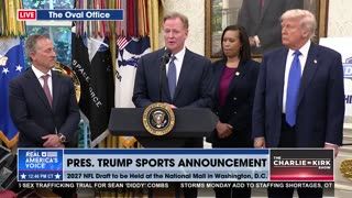 NFL COMMISSIONER THANKS PRESIDENT TRUMP