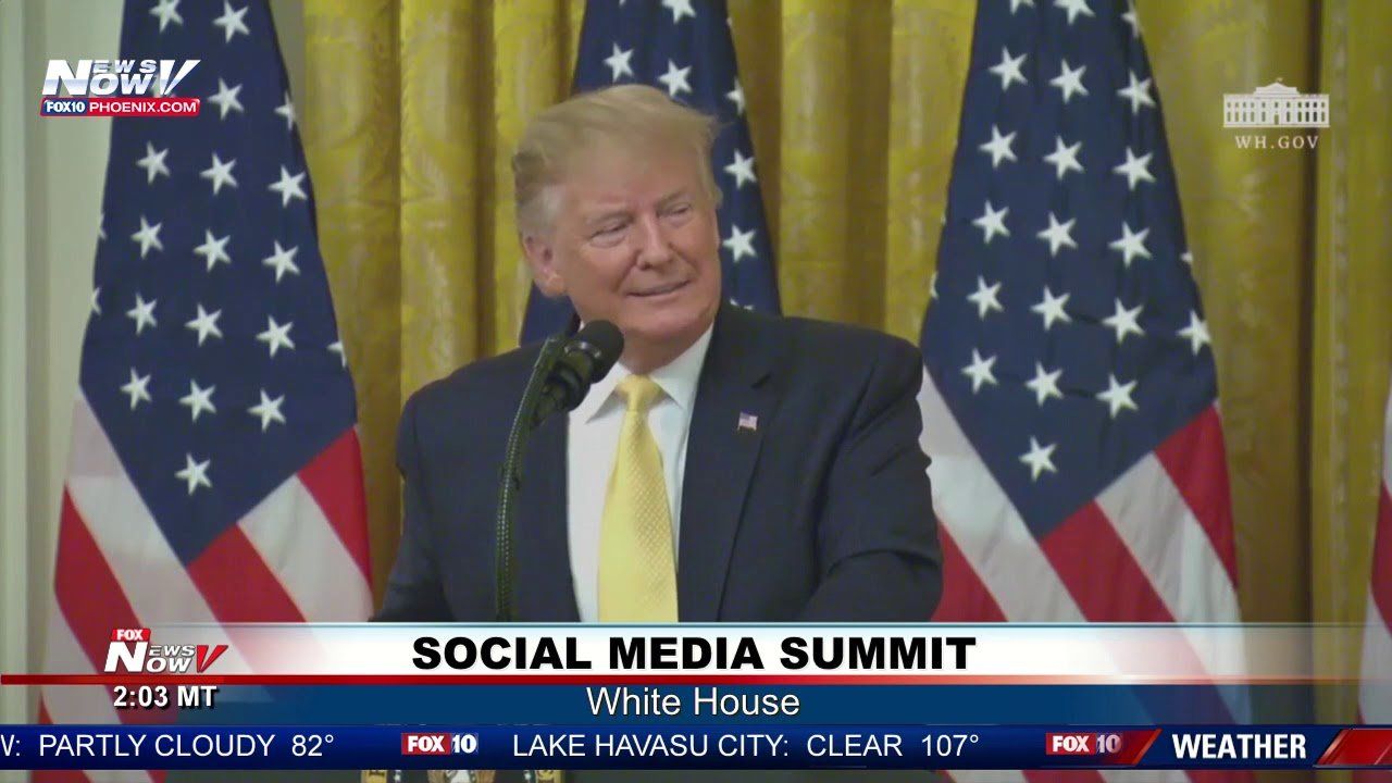 SOCIAL MEDIA SUMMIT: President Trump BLASTS “FAKE NEWS” Content