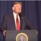 President Donald Trump speaks to AMVETS in Louisville