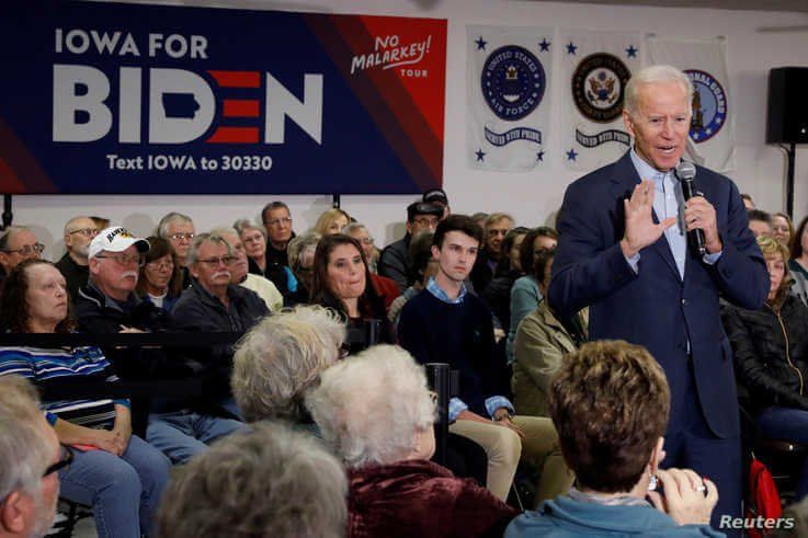 FILE PHOTO: Democratic 2020 U.S. presidential candidate and former U.S. Vice President Joe Biden speaks during his 