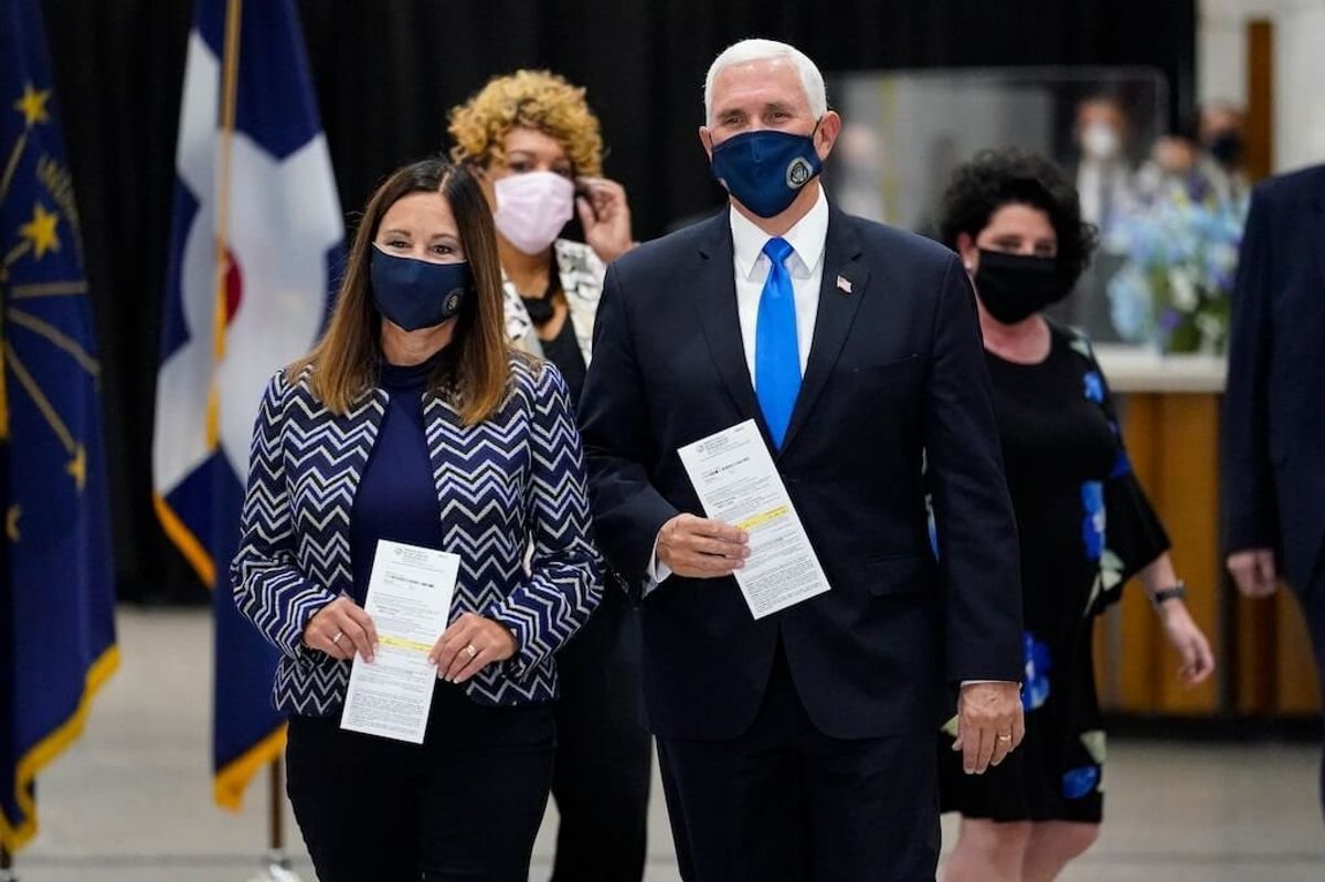 Vice President Pence Casts Absentee Ballot in Indianapolis