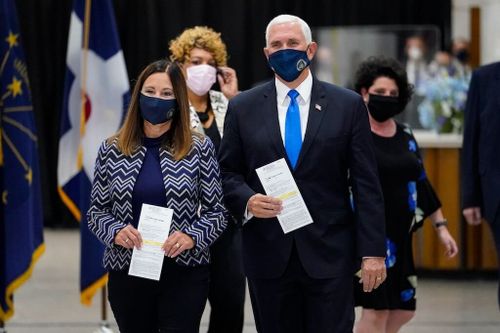 Vice President Pence Casts Absentee Ballot in Indianapolis