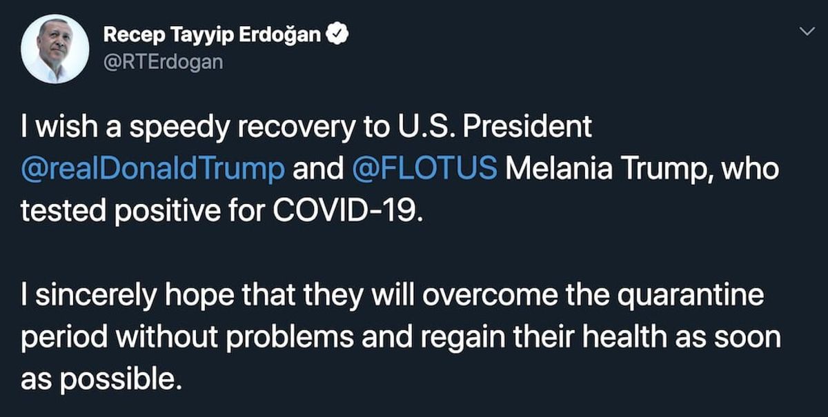 How Politicians Worldwide Reacted to Trump COVID-19 Infection