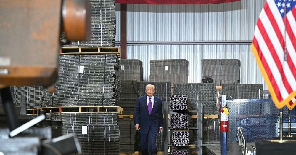 Trump tours Georgia steal mill as industry surges under Trump tariffs