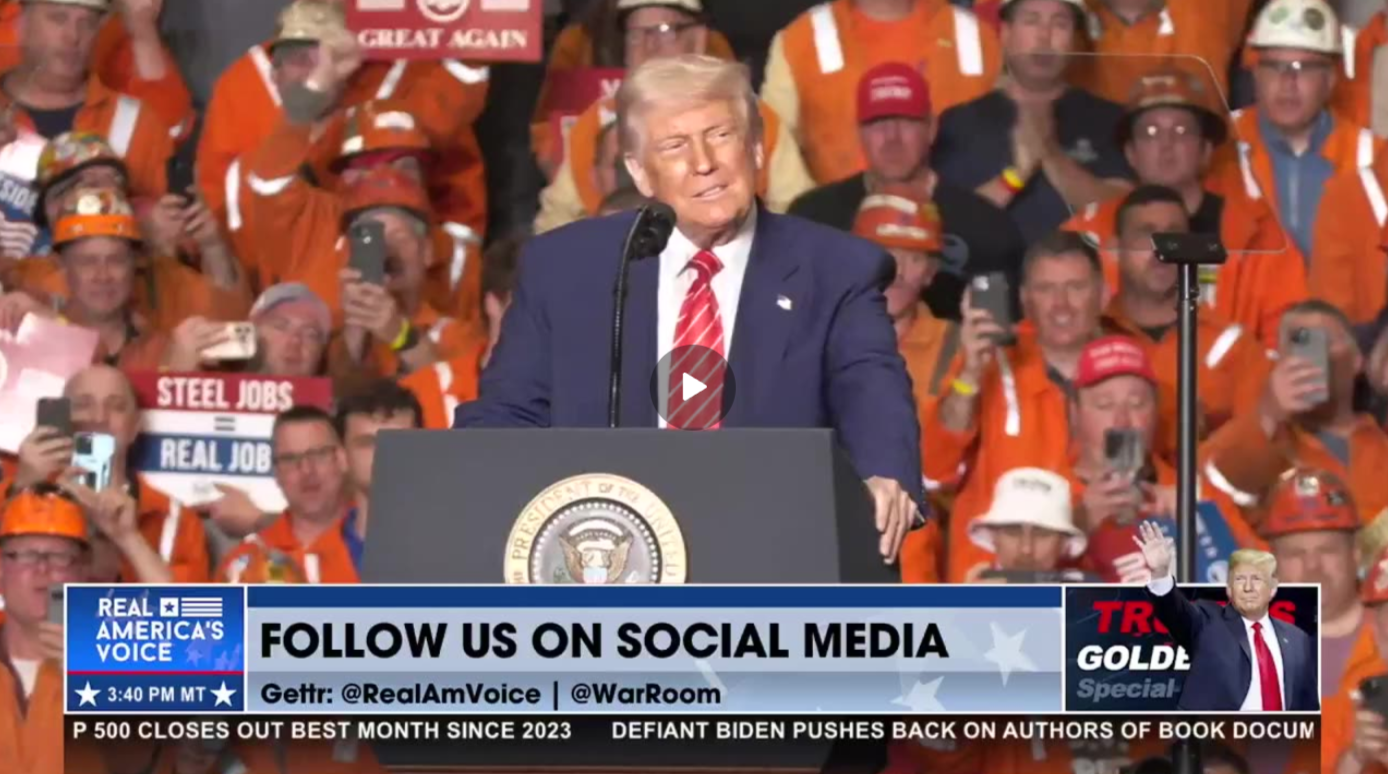 PRESIDENT TRUMP TAKES THE STAGE IN PA.mp4