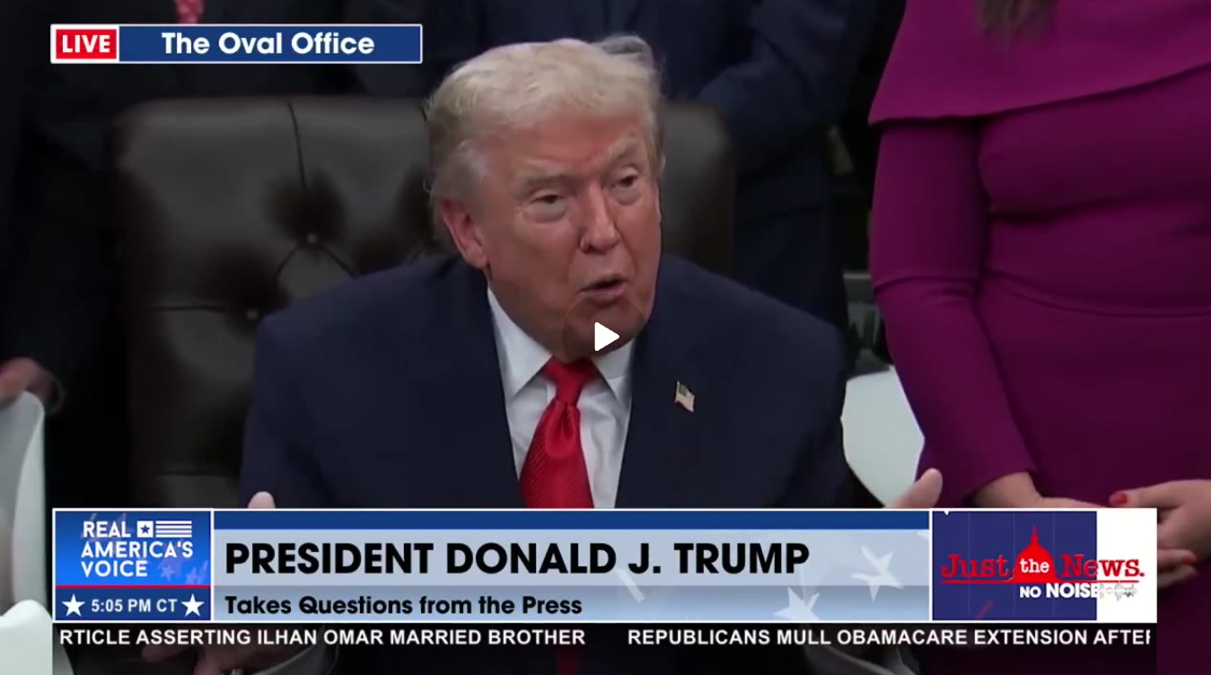 TRUMP ON OBAMACARE 12-12-25