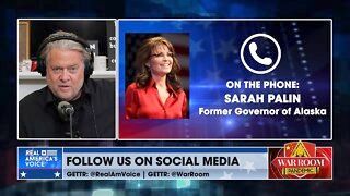 Stephen Bannon Interviews Sarah Palin To Discuss Alaska’s Primaries - Real America's Voice News