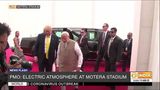 President Trump reaches Motera Stadium for Namaste Trump event.