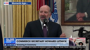 LUTNICK SPEAKS IN THE OVAL OFFICE