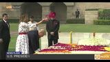 US President Trump, wife Melania lay wreath at Rajghat as tribute to Mahatma Gandhi