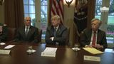 President Trump Receives a Briefing from Senior Military Leadership