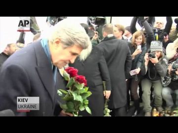 John Kerry in Ukraine as Vladimir Putin cools tensions