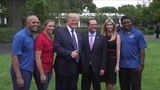 Herschel Walker at the White House Sports and Fitness Day