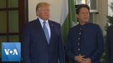US President Donald Trump Greets Pakistan’s Prime Minister Imran Khan at the White House