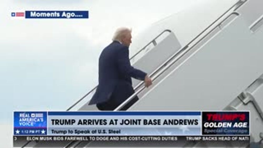 PRESIDENT TRUMP MAKES HIS WAY TO PA FOR THE GOLDEN AGE OF AMERICA RALLY
