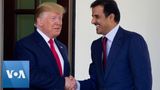 Donald Trump Greets Qatari Emir at the White House