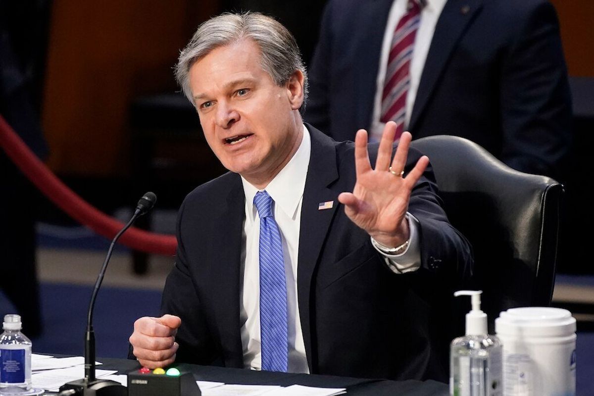FBI Director: No Evidence Left-Wing Activists Attacked US Capitol