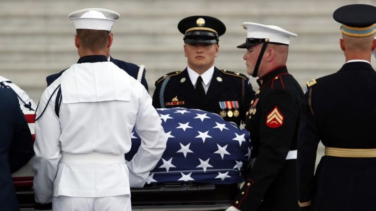 Late Senator John McCain Returns to US Capitol for Final Farewell