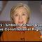 Hillary: Unborn Person Doesn’t Have Constitutional Rights’