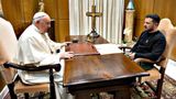Ukrainian President Zelensky met with Pope Francis and the leaders of Italy in a show of support