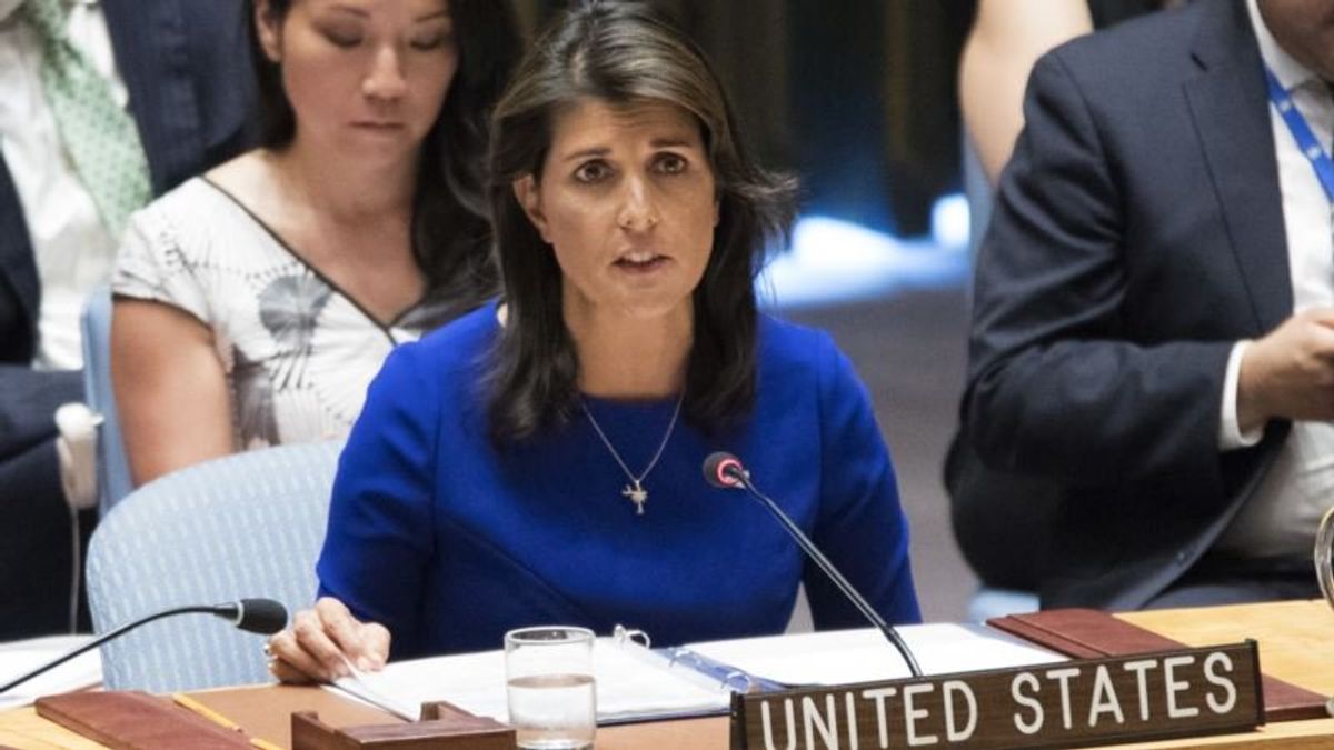 US Envoy Haley Questions Palestinian Refugee Numbers