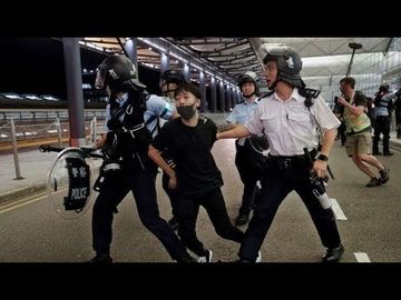 Airport clashes are ‘near-terrorist acts,’ says China’s Hong Kong office