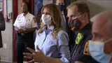 First Lady Melania Trump Visits Engine Company 9