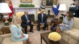 President Trump and The First Lady Meet with Prime Minister Netanyahu and Mrs Netanyahu