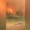 Fire and Smoke Fill Air as Fire Service Battles Alaska Wildfires