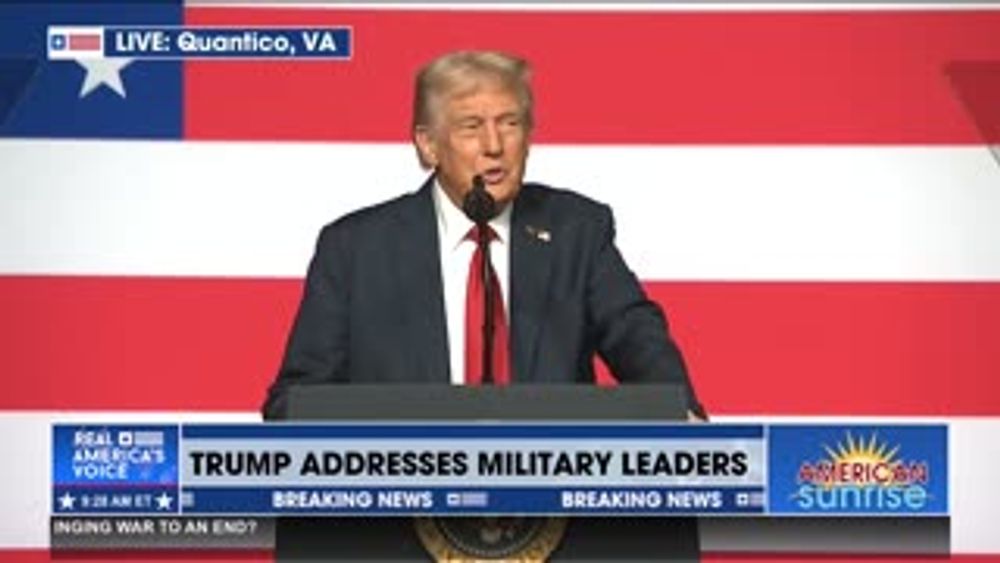 LIVE: PRESIDENT TRUMP ADDRESSES MILITARY LEADERS