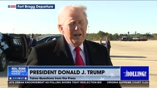 PRESIDENT TRUMP ON HIS VISIT TO FORT BRAGG