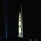 Apollo 11 Rocket Projected onto Washington Monument