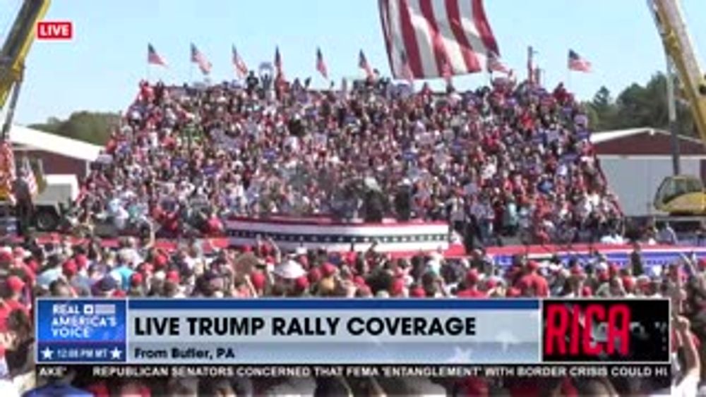 NATIONAL ANTHEM TRUMP RALLY BUTLER PA