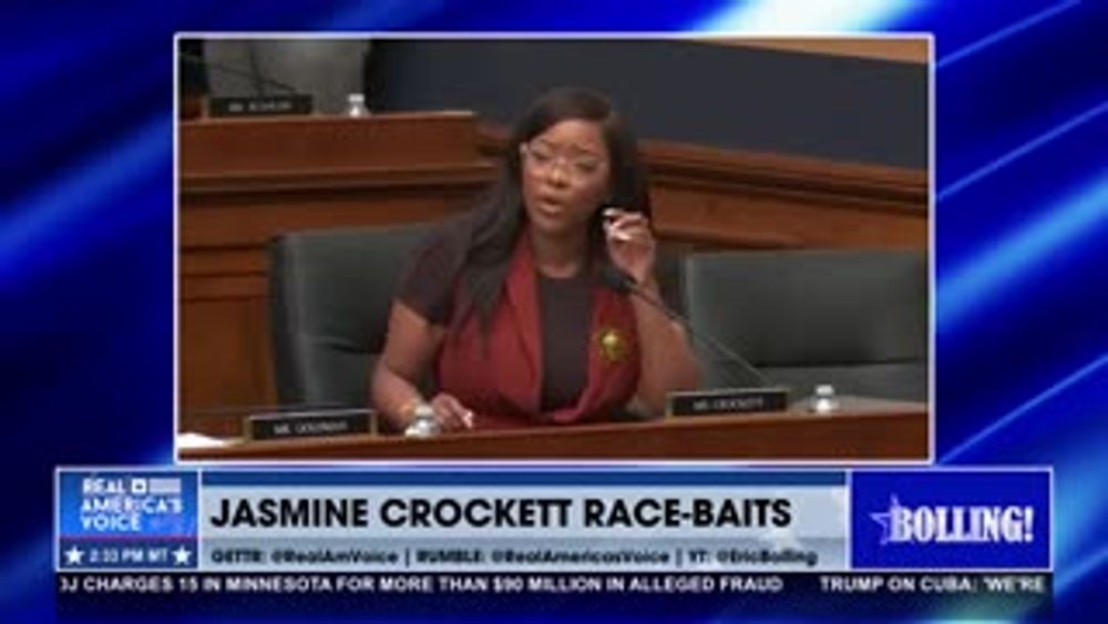 JASMINE CROCKETT RACE-BAITS: “DON’T BE A HYPOCRITE”