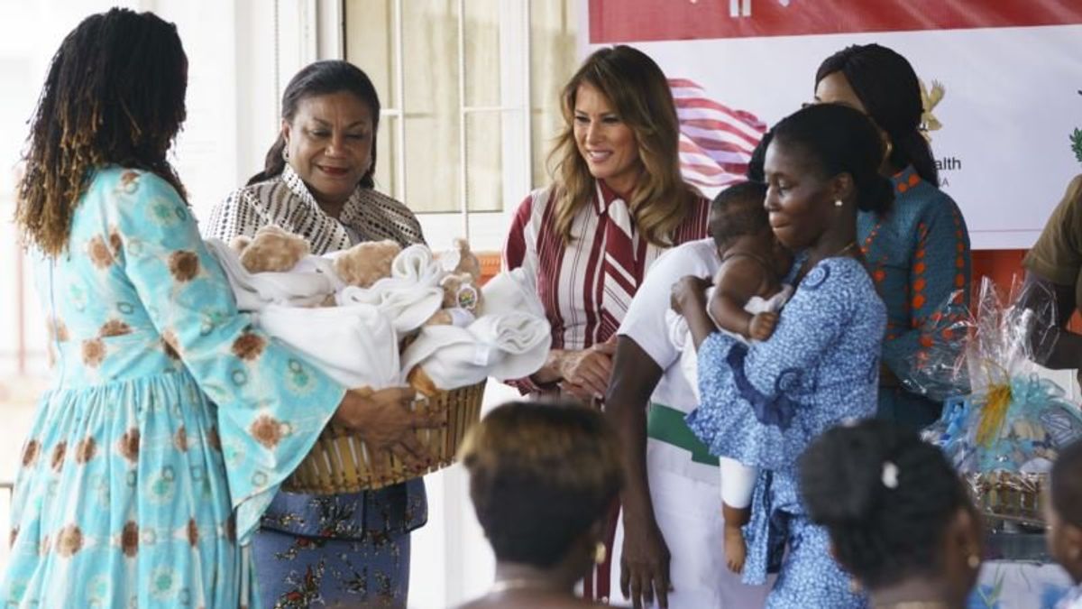 Melania Trump Visits Ghana, 1st Stop of African Tour