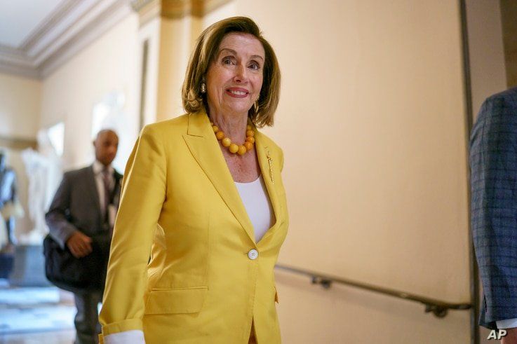 Speaker of the House Nancy Pelosi, D-Calif., walks to her office as the select committee on the Jan. 6 attack prepares to hold…