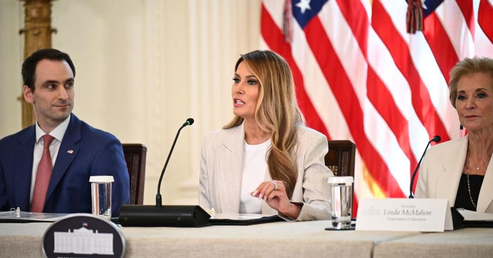 Melania Trump hosts AI education roundtable at White House with tech leaders