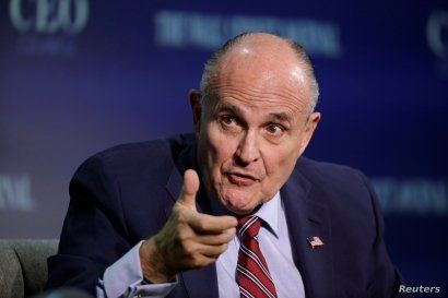 Rudy Giuliani, vice chairman of the Trump Presidential Transition Team, speaks at the Wall Street Journal CEO Council in Washington, Nov. 14, 2016. 